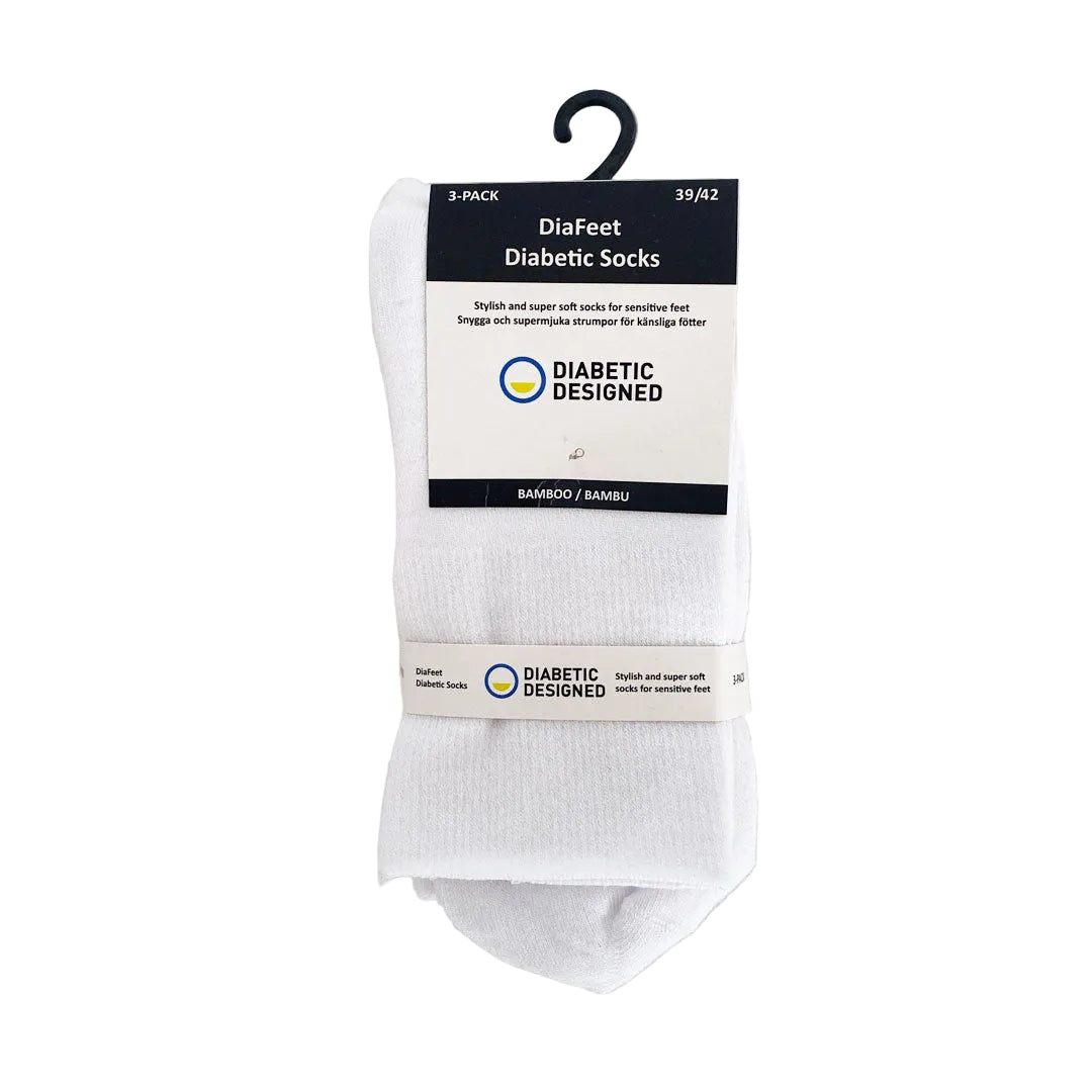 DiaFeet diabetesstrumpor vit 3-pack