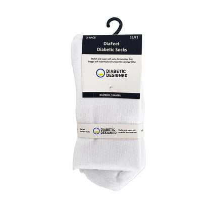 DiaFeet diabetesstrumpor vit 3-pack