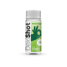 Druvsocker DexiShot Green Apple framsida flaska