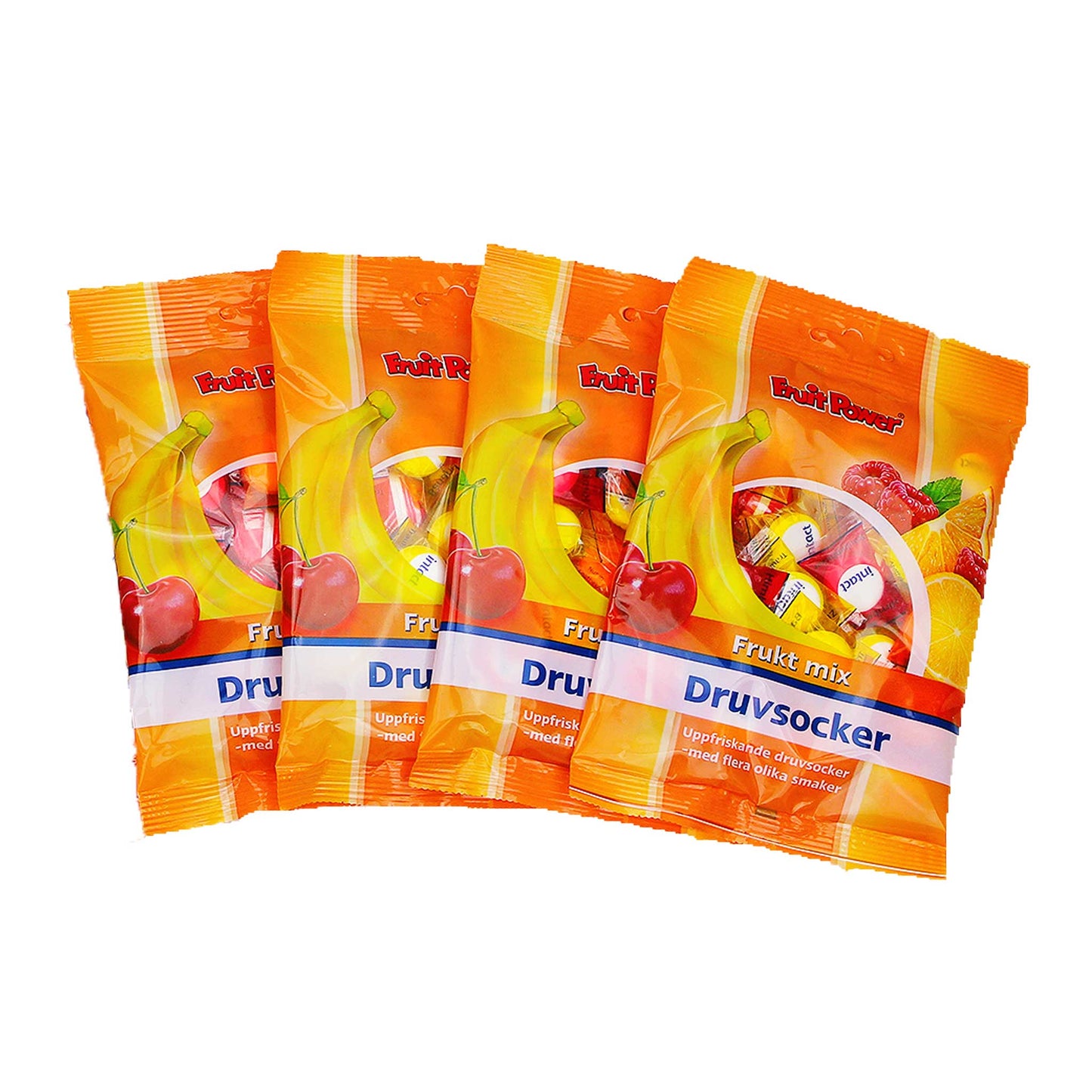 Druvsocker FruitPower Fruktmix 4-pack