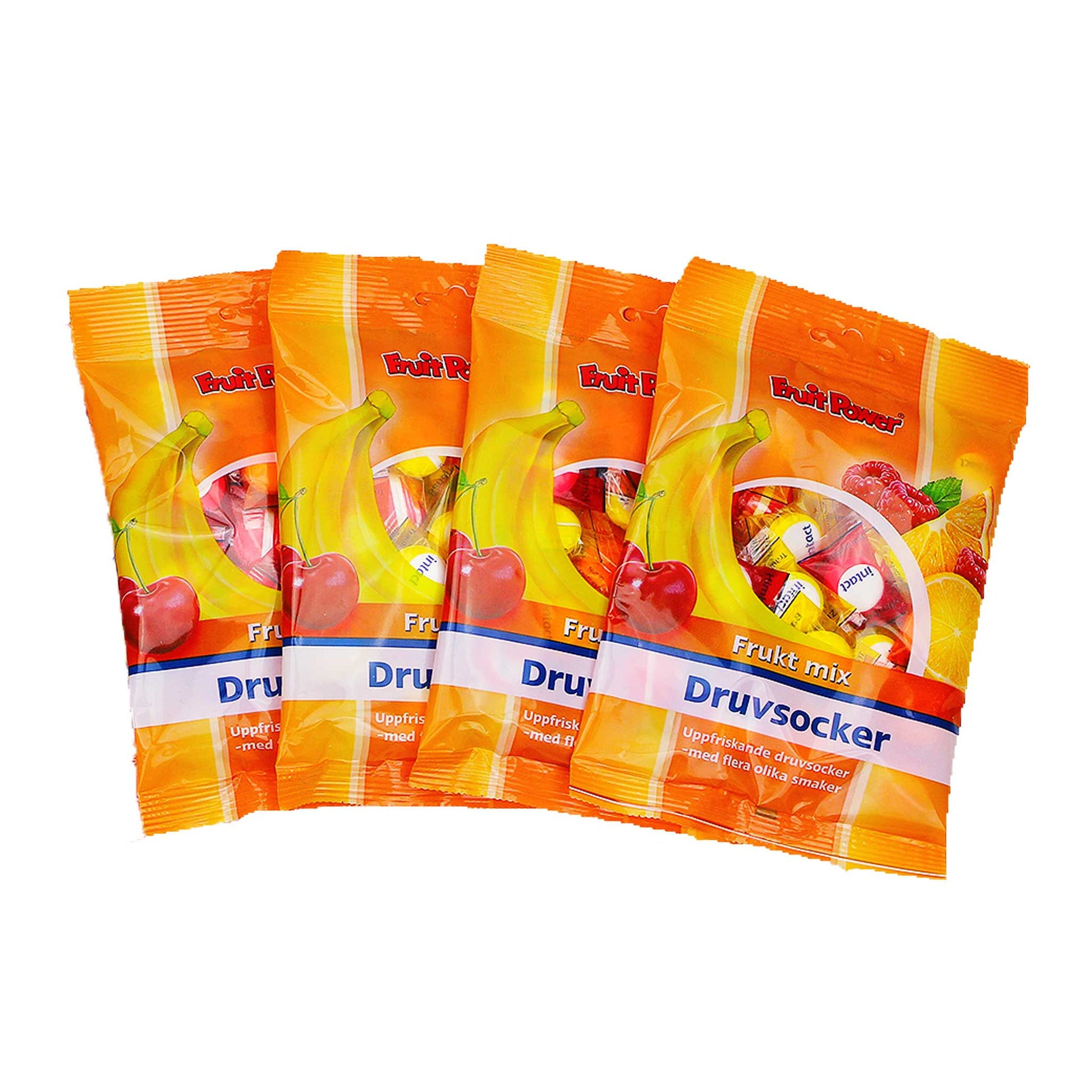 Druvsocker FruitPower Fruktmix 4-pack