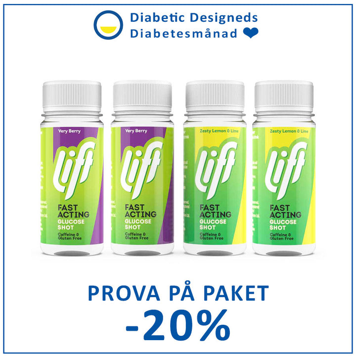 Druvsocker LIFT GlucoShot Prova På Bär Citron-Lime