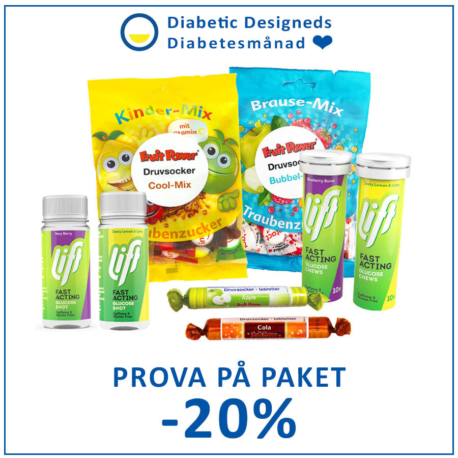 Druvsocker Prova-på paketet testa olika smaker sorter