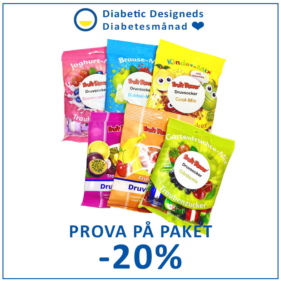 Druvsocker Prova Singelpackat alla smaker