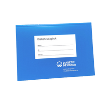 Diabetesdagbok framsida blå