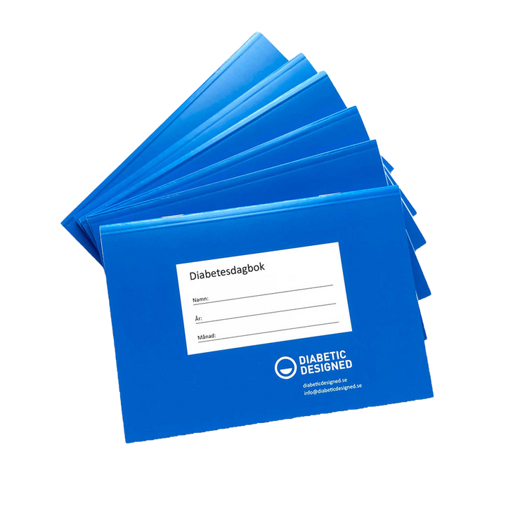 Diabetesdagbok Blå Halvårspaket (6 böcker)