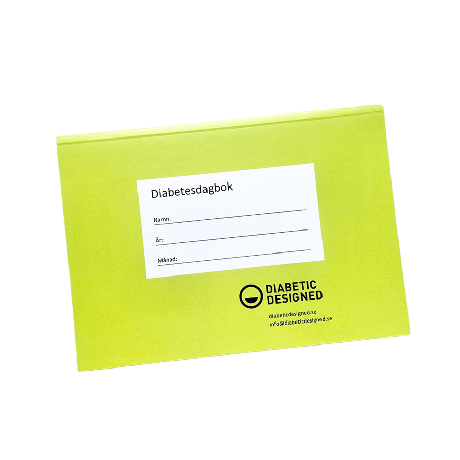 Diabetesdagbok grön framsida