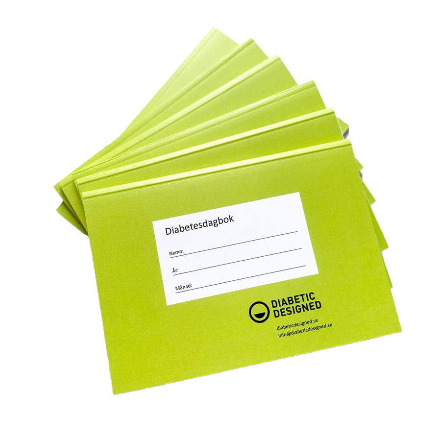 Diabetesdagbok Grön Halvårspaket (6 böcker)