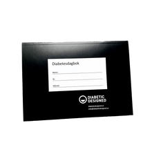 Diabetesdagbok Svart framsida