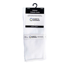 DiaFeet Snygga Diabetesstrumpor i bambu vit