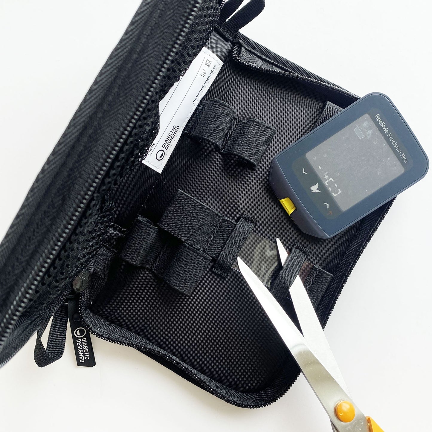 Diabetesväska för pennor Svart Diabetic Designed klippa justera