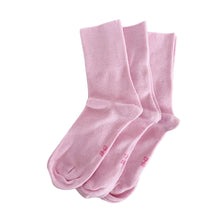 DiaFeet Snygga Diabetesstrumpor i bambu Rosa 3-pack