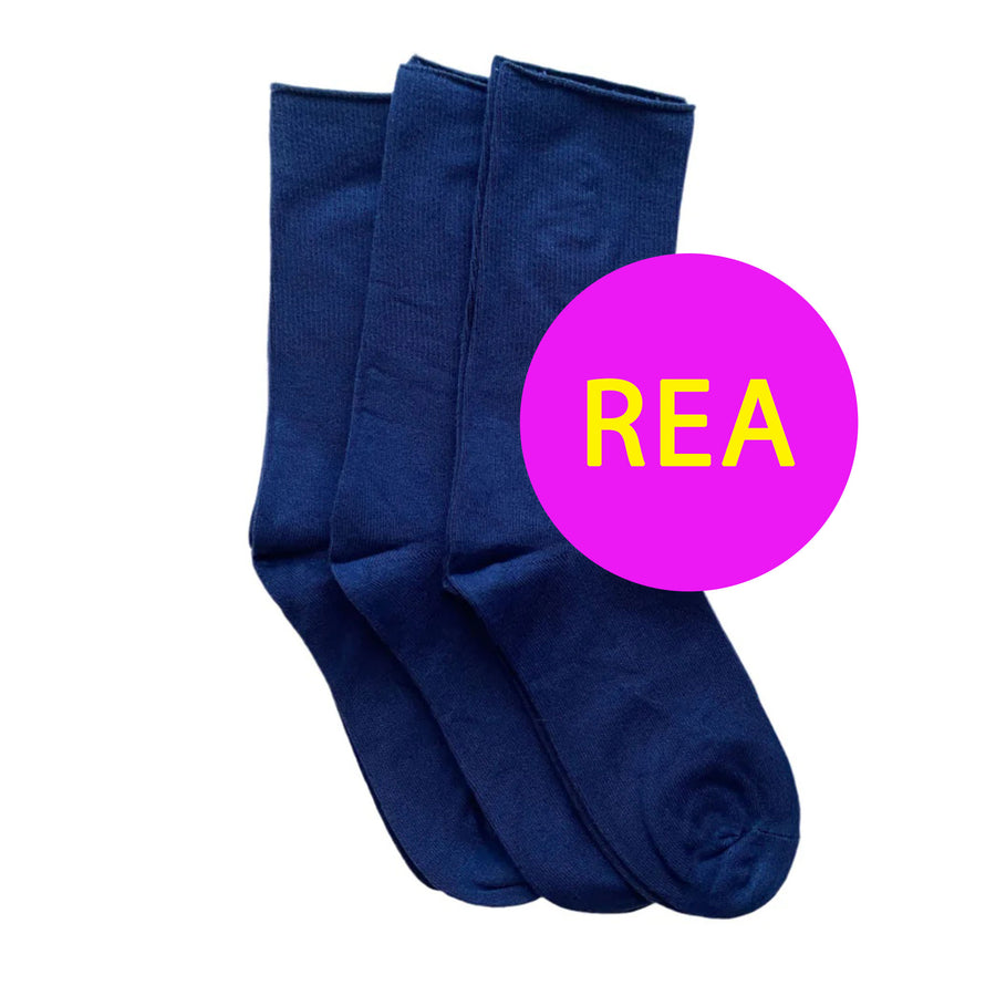 DiaFeet Snygga Diabetesstrumpor i bambu Marin 3-pack mellandagsrea