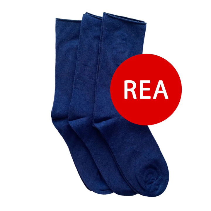 DiaFeet Snygga Diabetesstrumpor i bambu Marin 3-pack rea