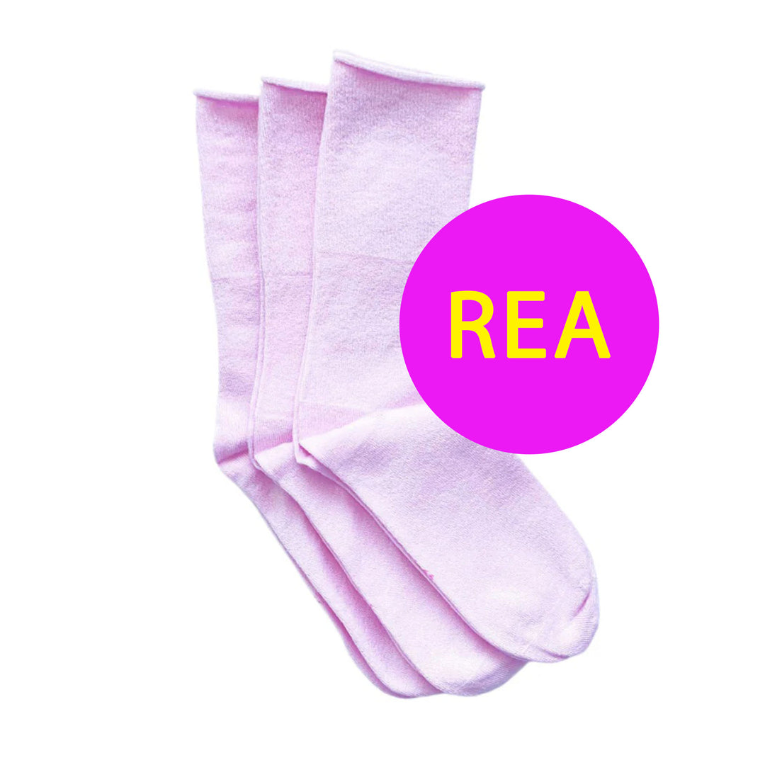 DiaFeet Snygga Diabetesstrumpor i bambu Rosa 3-pack mellandagsrea