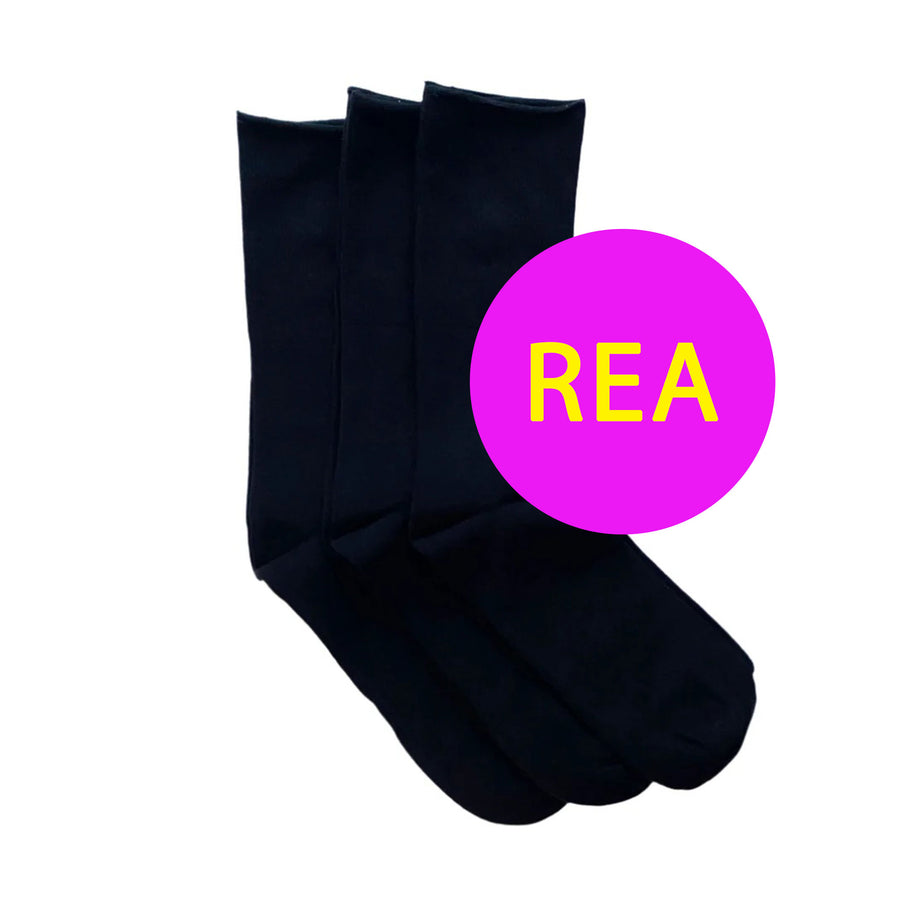 DiaFeet Snygga Diabetesstrumpor i bambu Svart 3-pack mellandagsrea