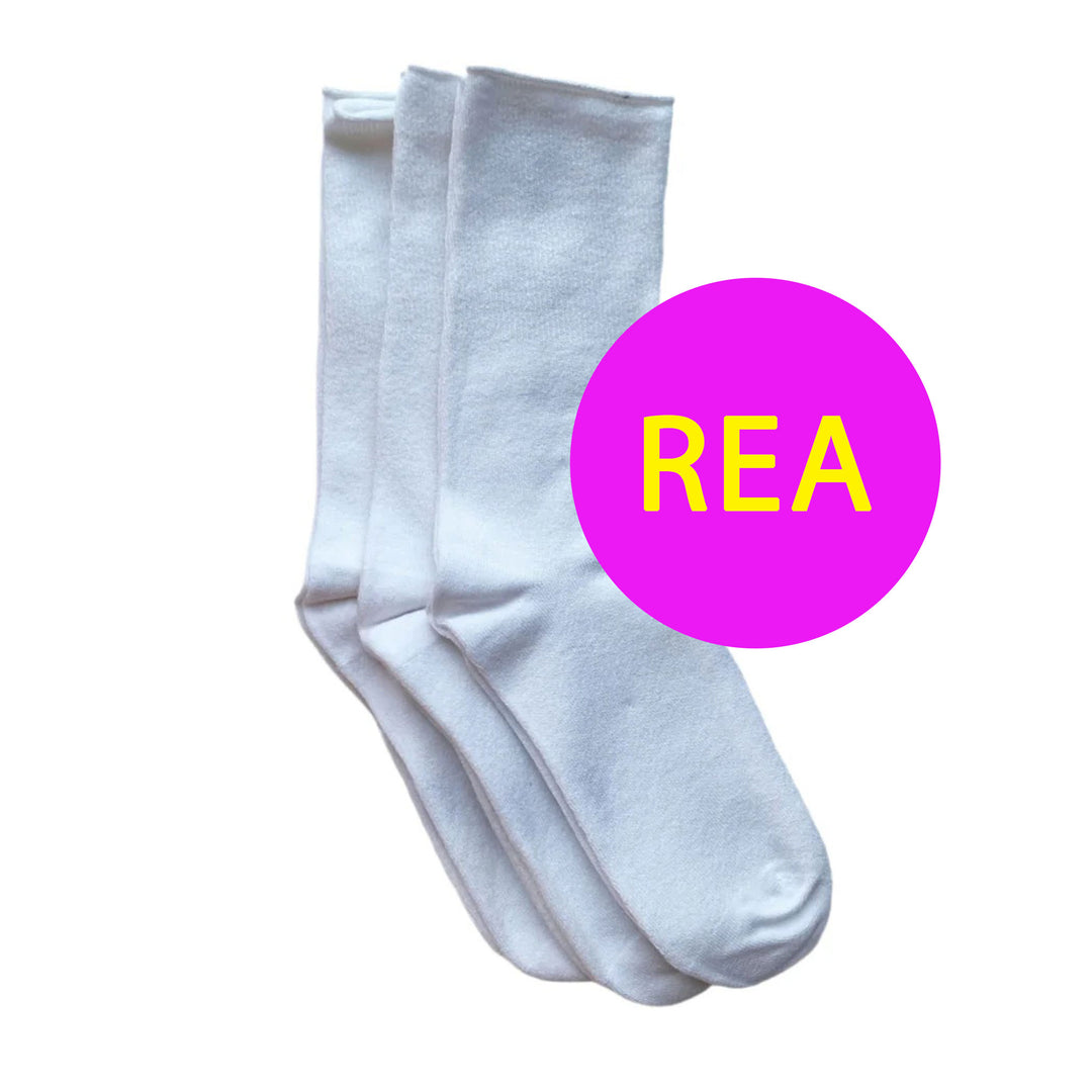 DiaFeet Snygga Diabetesstrumpor i bambu Vit 3-pack mellandagsrea