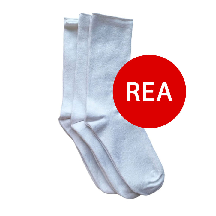 DiaFeet Snygga Diabetesstrumpor i bambu Vit 3-pack rea