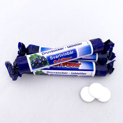 FruitPower druvsocker svart vinbär tabletter