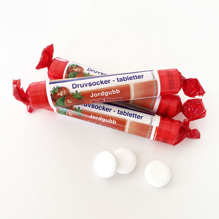 Druvsocker FruitPower Jordgubb 5-pack