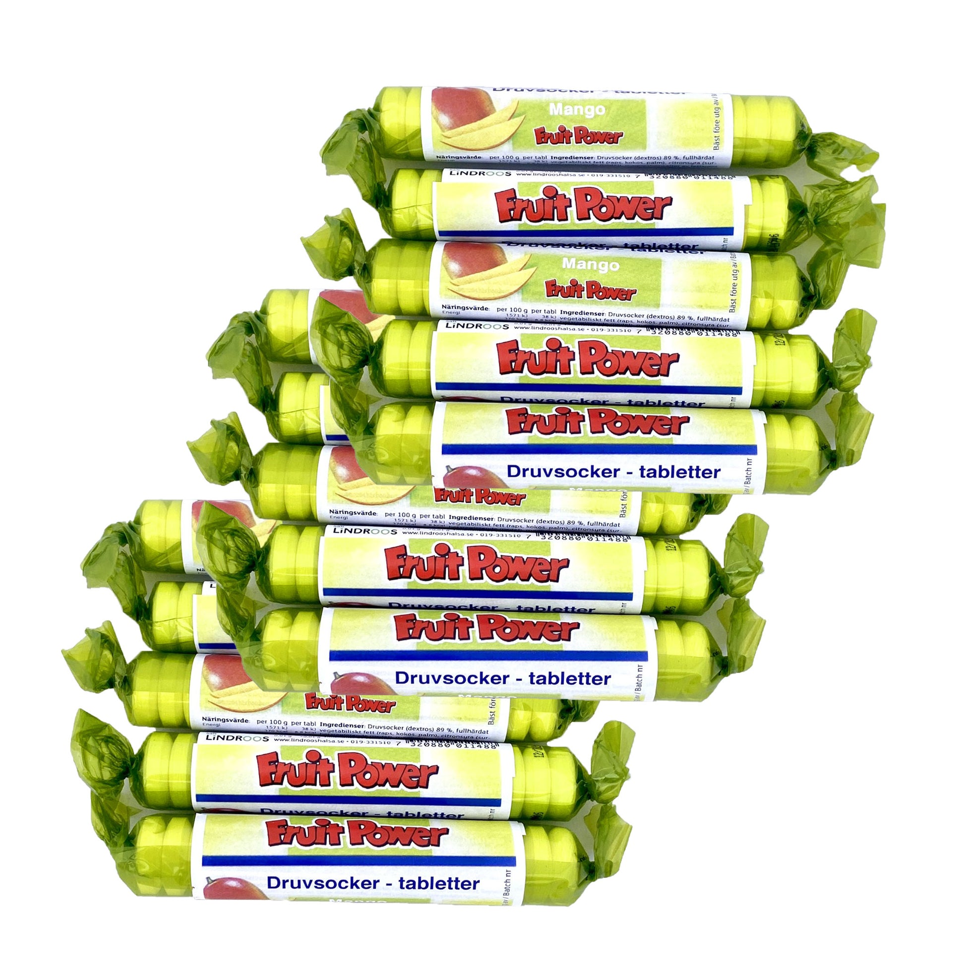Druvsocker FruitPower Mango 15-pack