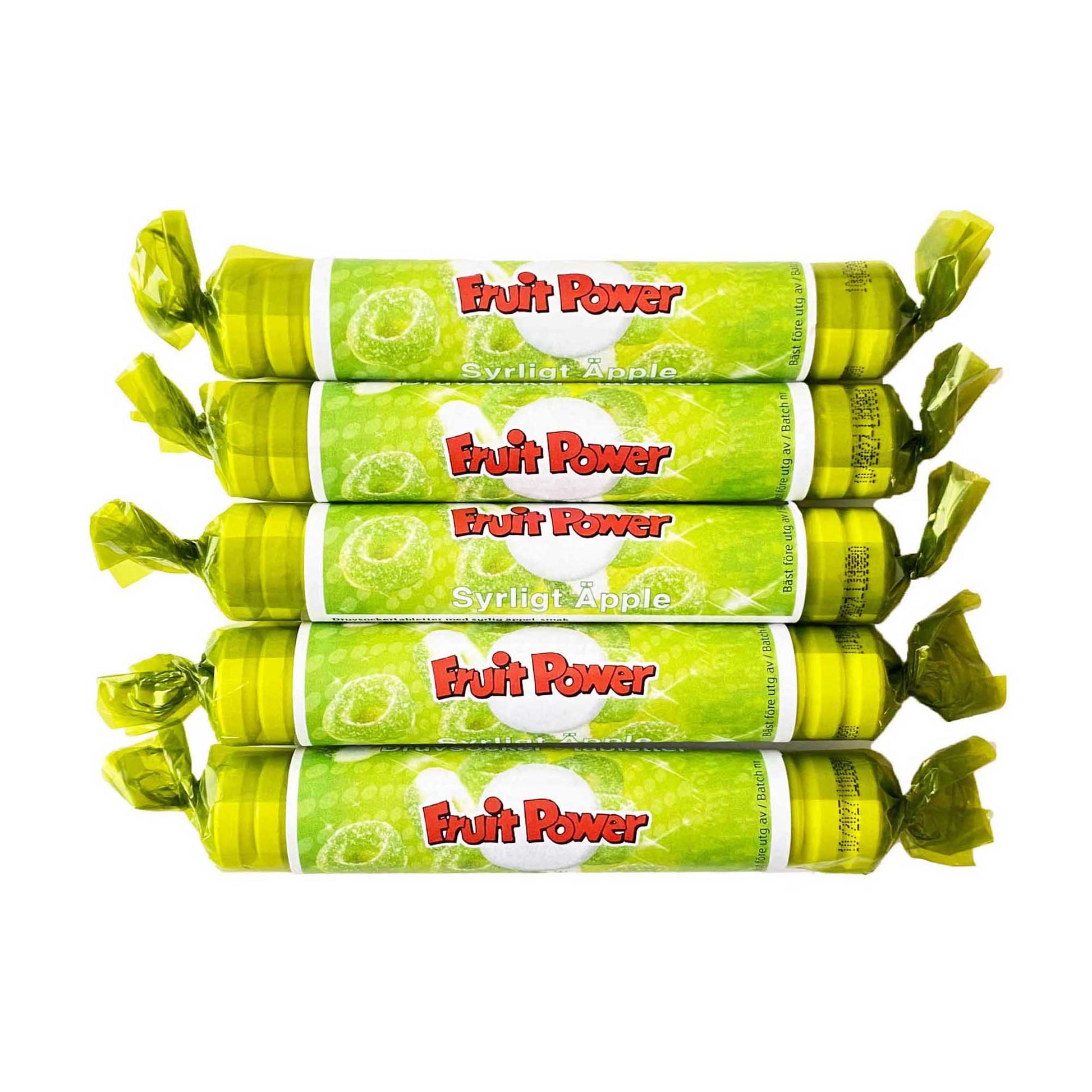 Druvsocker FruitPower Syrligt Äpple 5-pack
