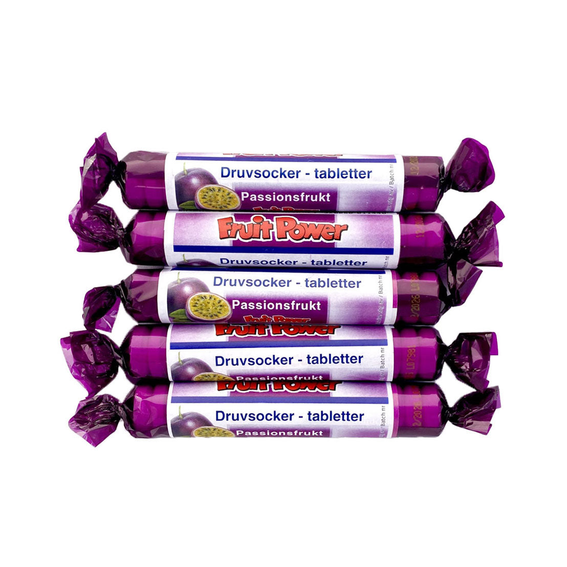 Druvsocker FruitPower Passionsfrukt 5-pack