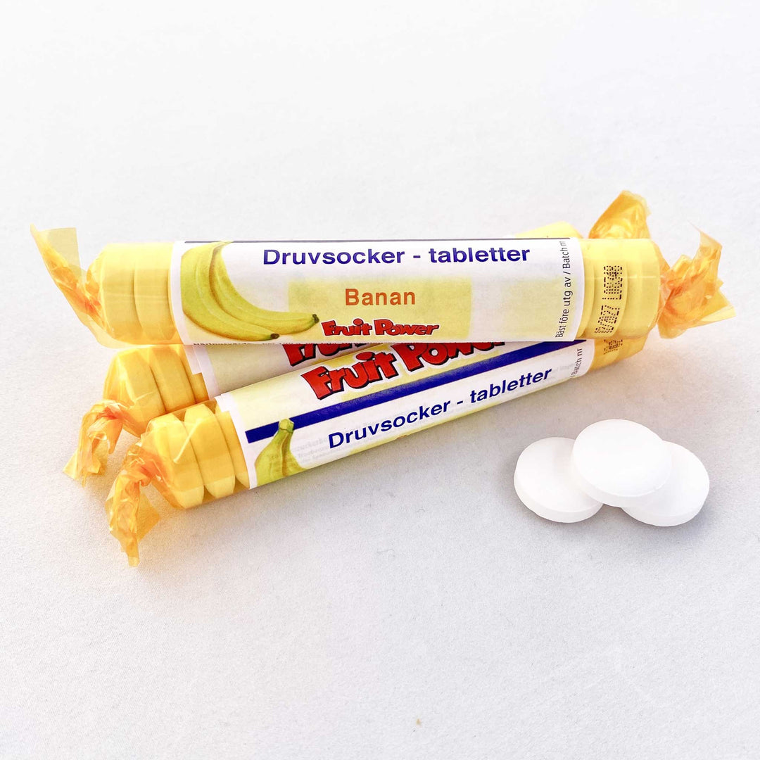 Druvsocker FruitPower Banan tabletter
