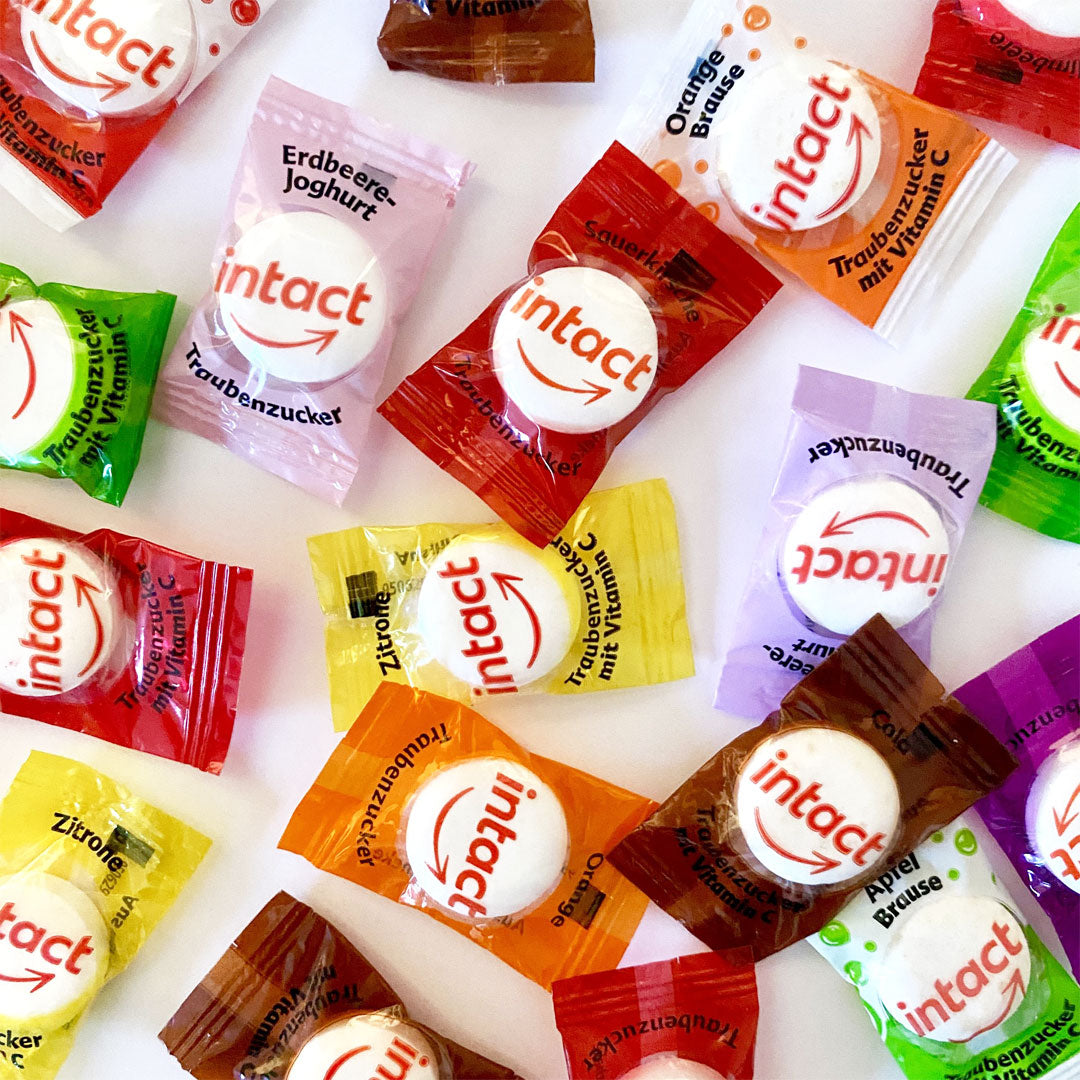 Singelpackade druvsockertabletter Fruitpower