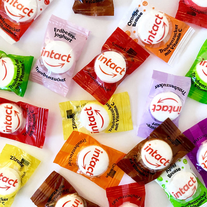 Singelpackade druvsockertabletter Fruitpower