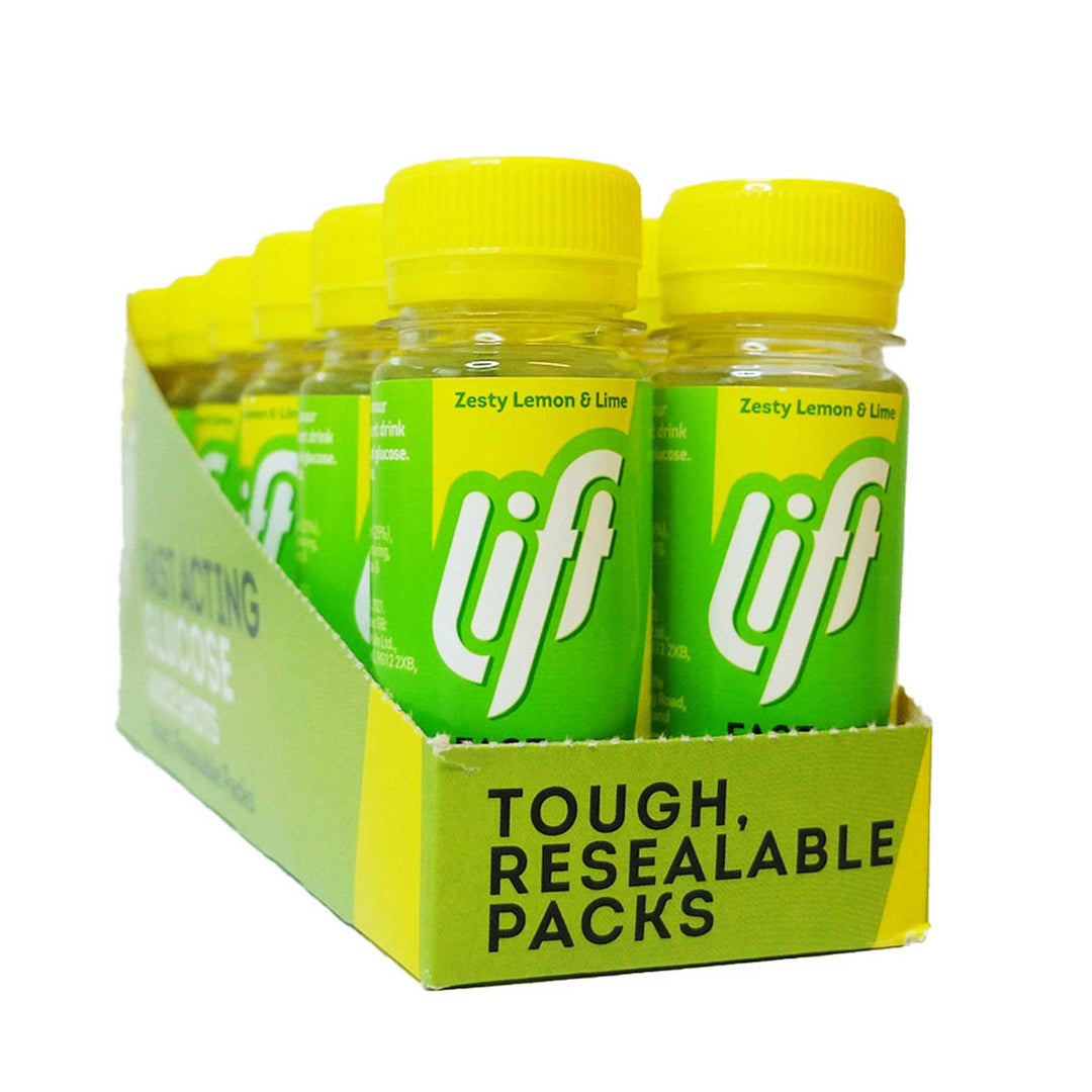 Druvsocker LIFT GlucoShot Citron-Lime 12-pack