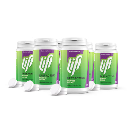 Druvsocker LIFT Blåbär REFILL 6-pack