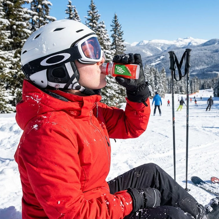 Drickbart druvsocker snabbt och effektivt i skidbacken