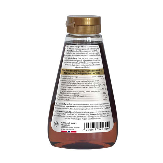 Lågkalori Gold Syrup SUKRIN innehållsförteckning