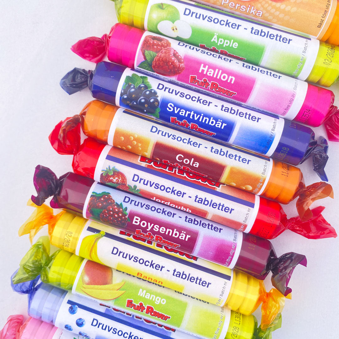 Prova FruitPower druvsocker rullar alla smaker