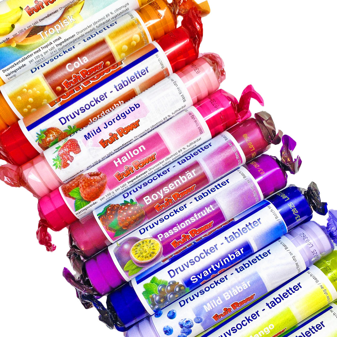 Druvsocker FruitPower Prova Rullar