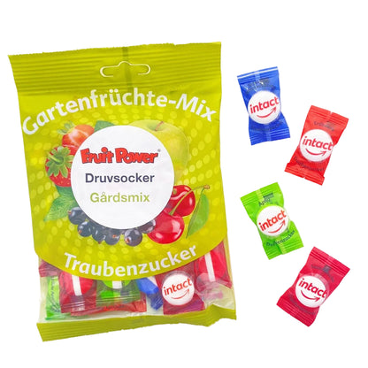 Singelpackat druvsocker gårdsmix smaker