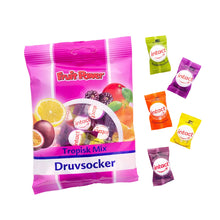 Singelpackat druvsocker tropiskmix smaker