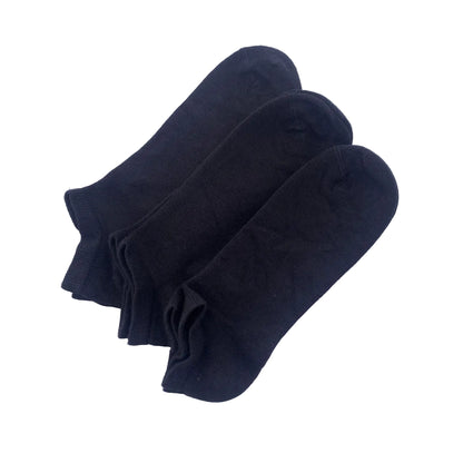 Sneakers diabetesstrumpa i bambu svart 3-pack