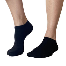 snygga och sköna Sneakers diabetesstrumpa i bambu svart 