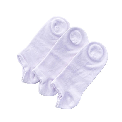 Sneakers diabetesstrumpa i bambu vit 3-pack