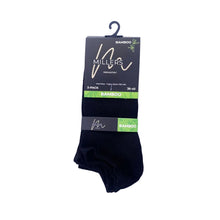 Sneakers diabetesstrumpa i bambu svart 3-pack 36 - 40