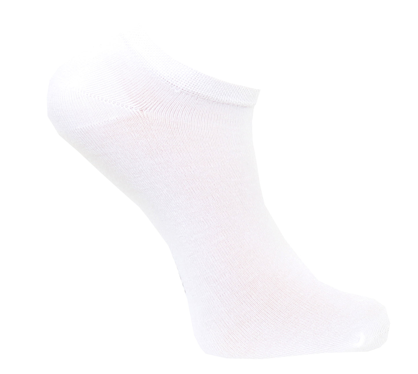 Sneakers diabetesstrumpor i bambu  vit