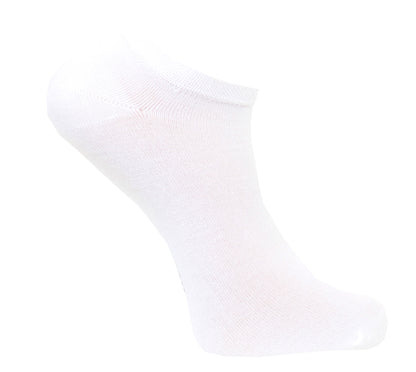 Sneakers diabetesstrumpor i bambu  vit