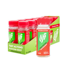 Druvsocker LIFT GlucoShot Jordgubb-Lime 12-pack