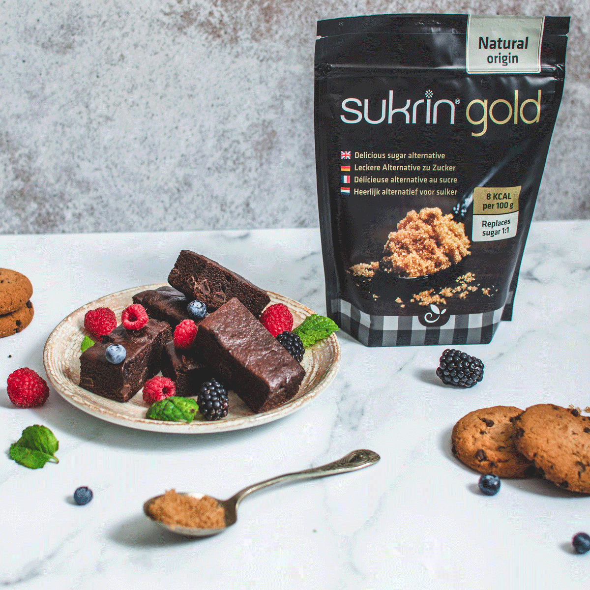 Sockerfritt Farinsocker SUKRIN 250 gram