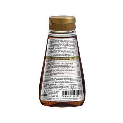Lågkalori Gold Syrup SUKRIN 325 gram flaska