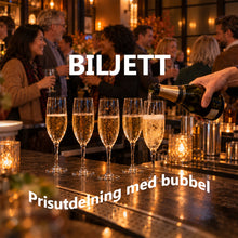 Biljett Prisutdelning med bubbel