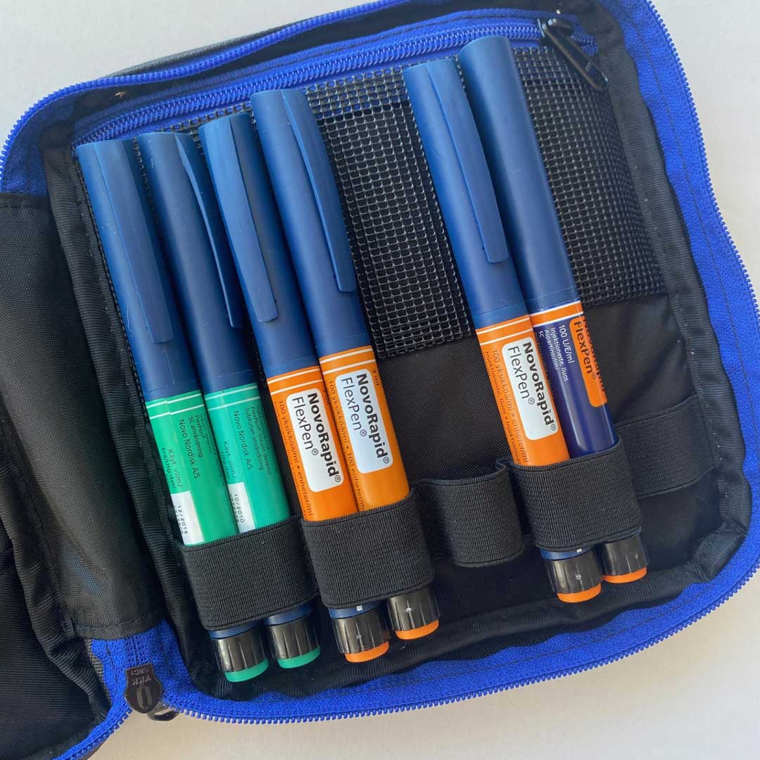 Insulin-kylväska på resa