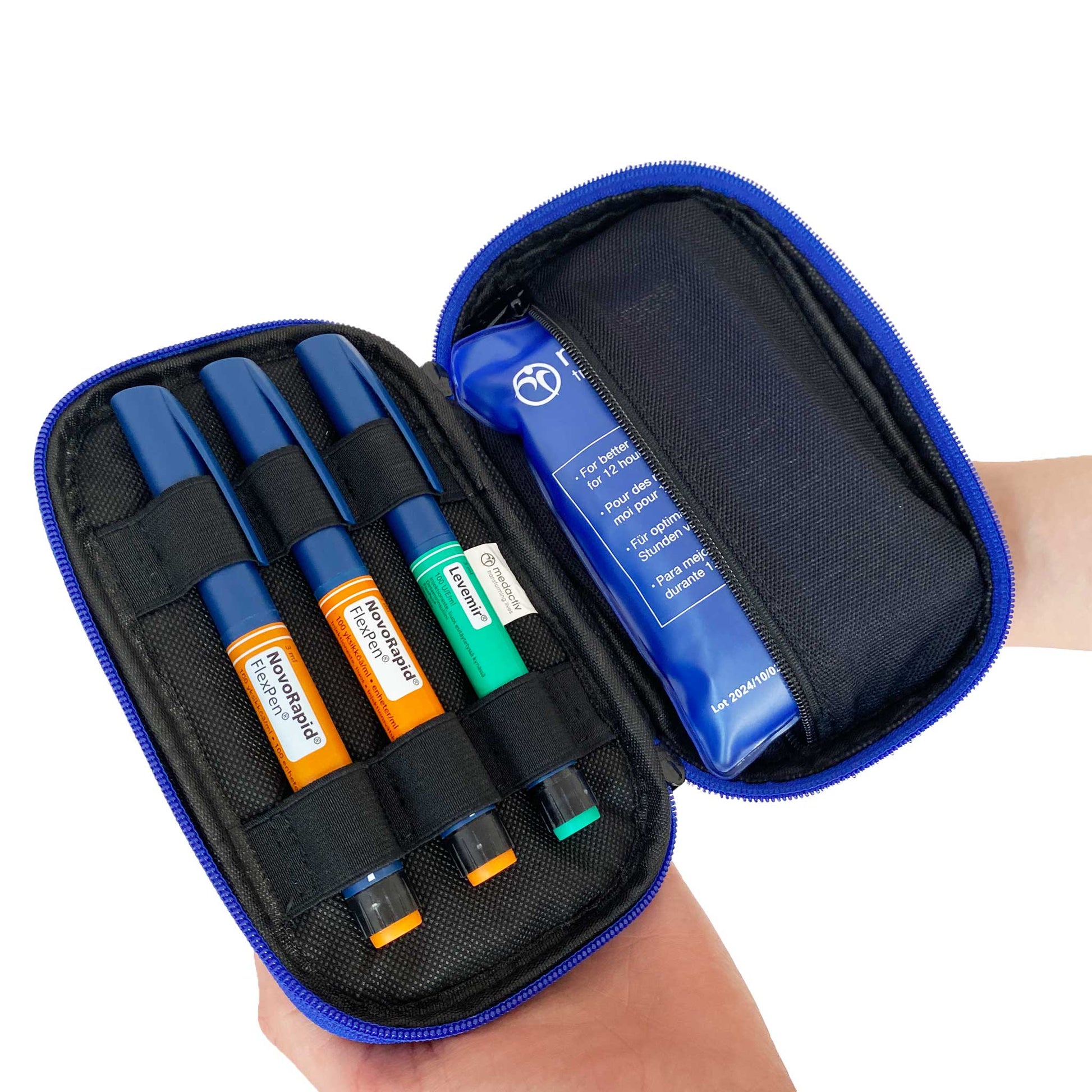 iCool kylväska Weekender insida gelpack insulinpennor